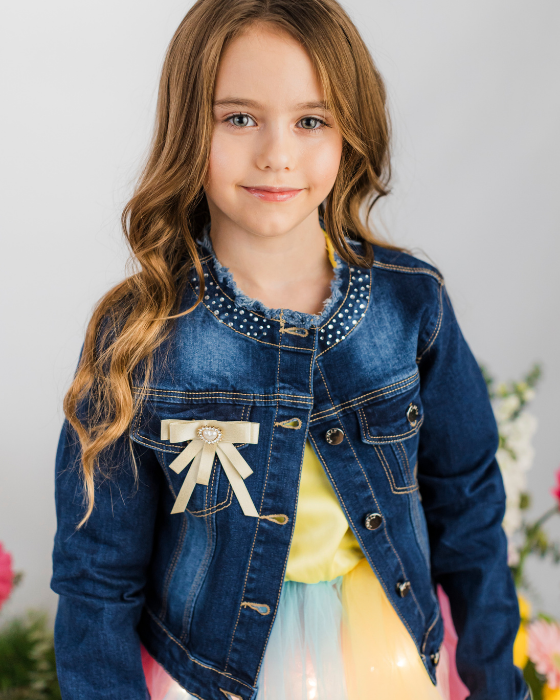 Geaca de Blugi cu diamante si fundite