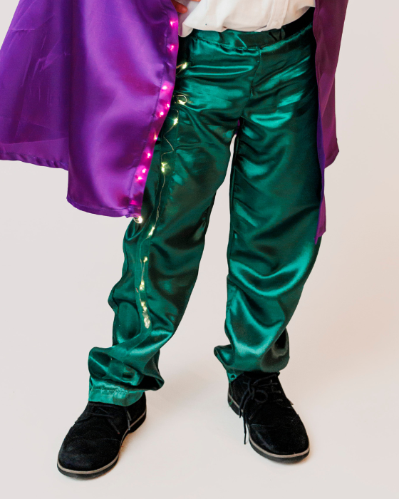 Pantaloni cu Luminițe, Verzi de Regele toamnei Serbare, pentru băieți, 3-4 ani