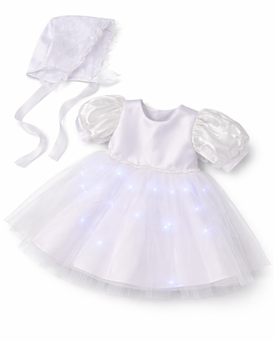 Christening Set, Dress + Bonnet