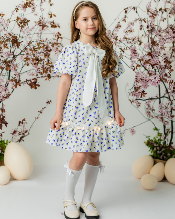 Rochița Alb - Bleu, de Școală / Grădiniță