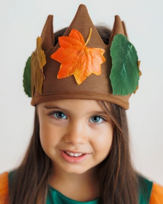 Brown Autumn Wreath with Leaves, Unisex