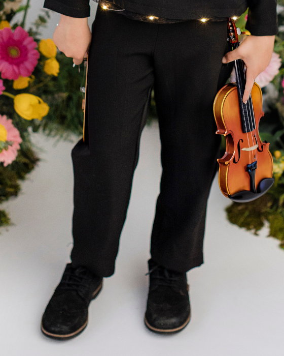 Pantaloni Negri de Bondar, Greiere, Licurici, Băiat, Serbare 2025