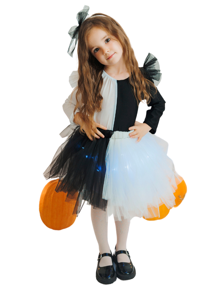 Girls' Halloween Costume with Lights Skirt
