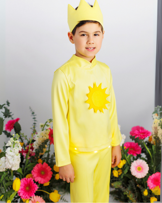 Costum 3 piese de Soare cu Luminițe, Serbare Toamna