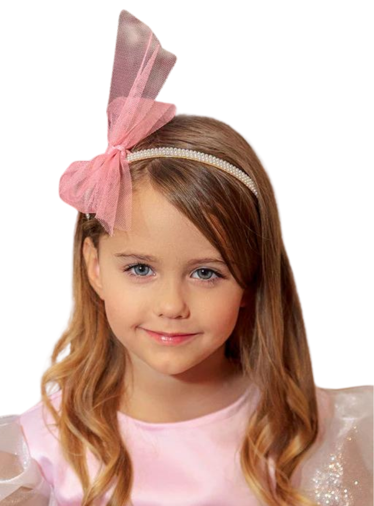 Bentiță cu Tulle Roz