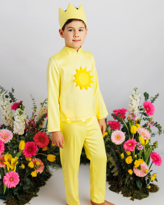 Costum 3 piese de Soare cu Luminițe, Serbare Toamna