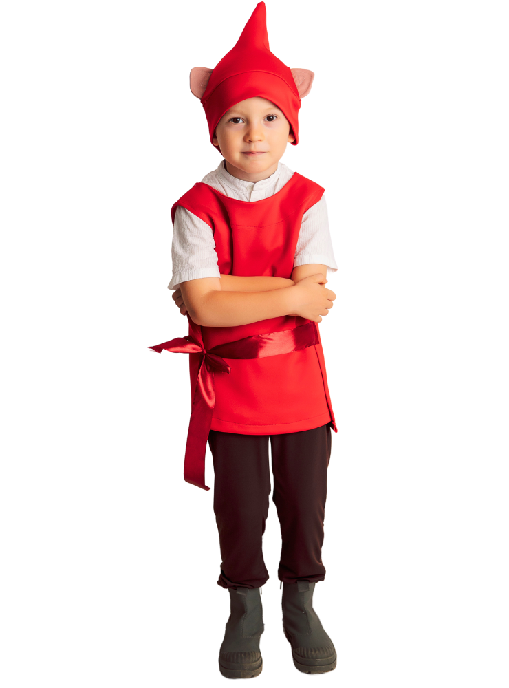 Costum de Spiriduș / Pitic Roșu - Morocănosul