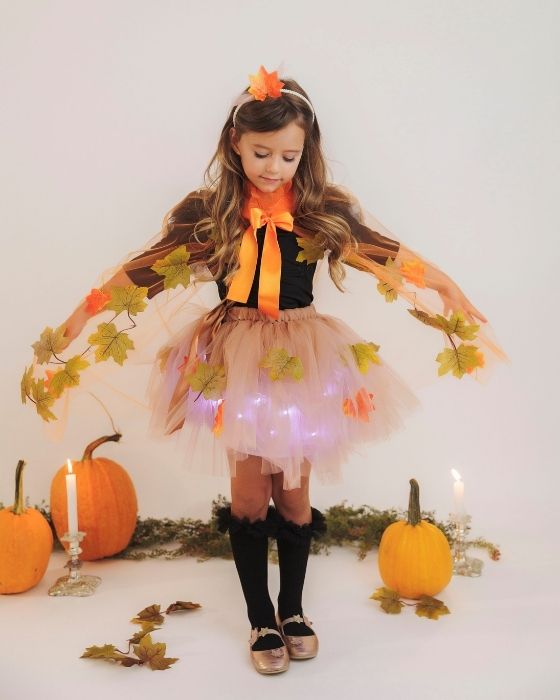 Costum Maro cu Frunze, Zâna Toamnei, 2 Piese