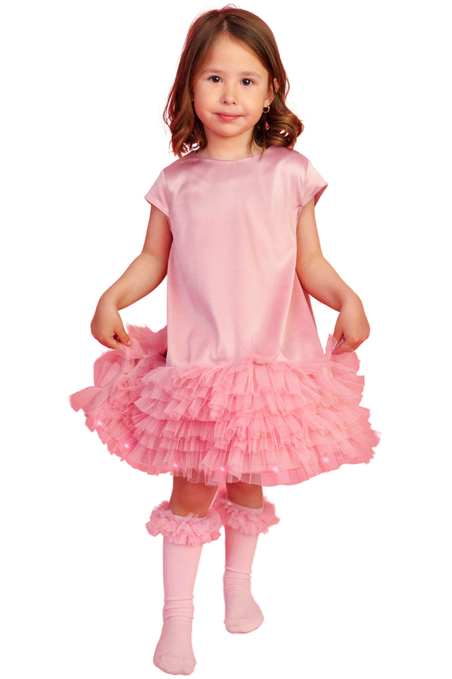 Pink Princess Sparkle Dress, Summer, 10-12 Years