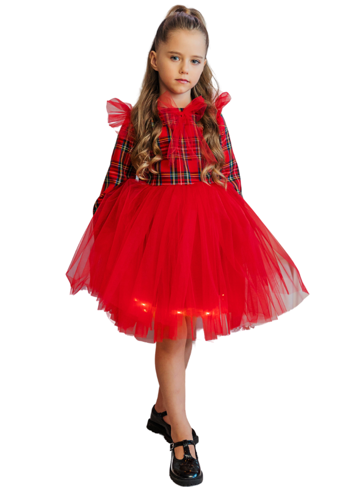 Rochița cu Luminițe Roșie Carouri, Extraordinară