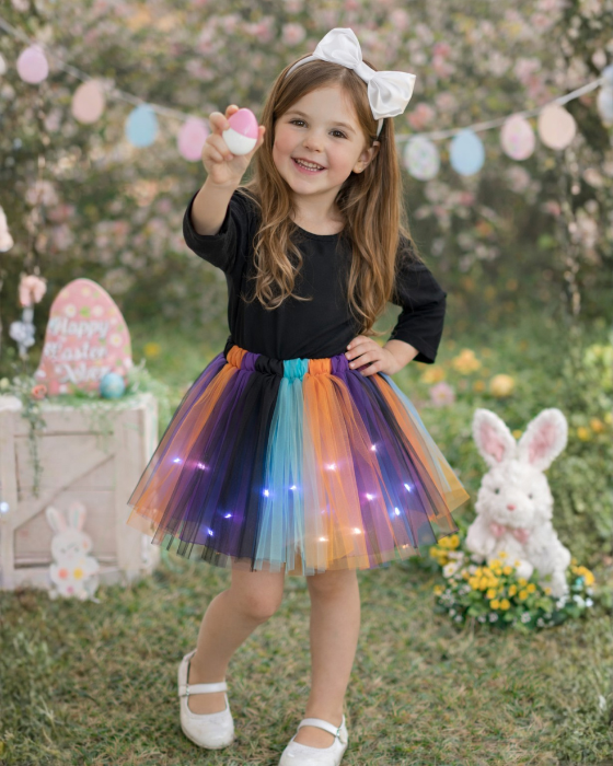 Rainbow Skirt with Lights