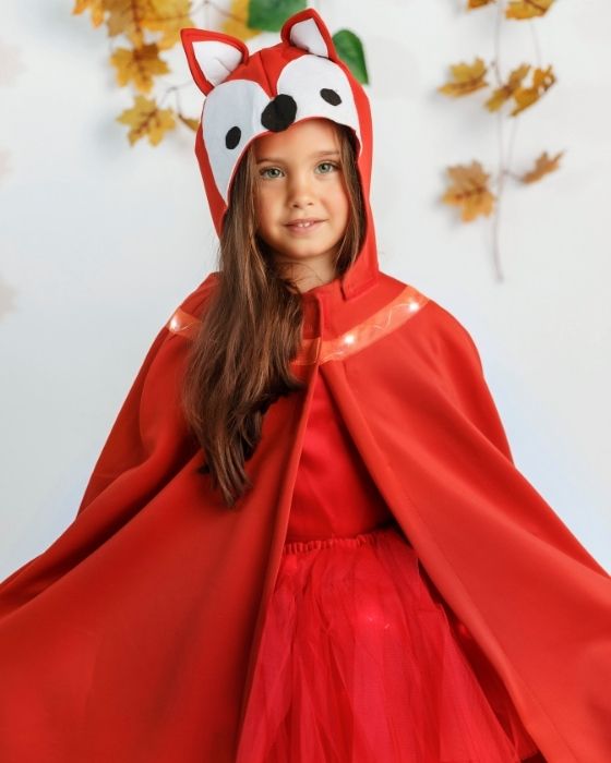 Costum de Vulpe, cu Luminițe, Universal (Poveste Ursul Păcălit De Vulpe) de toamna