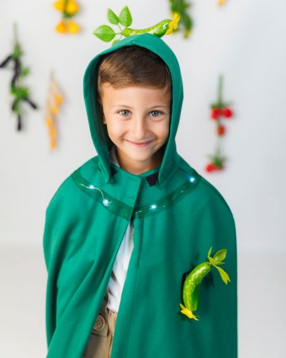 Costum de Castravete, cu Luminițe, Universal, Toamnă