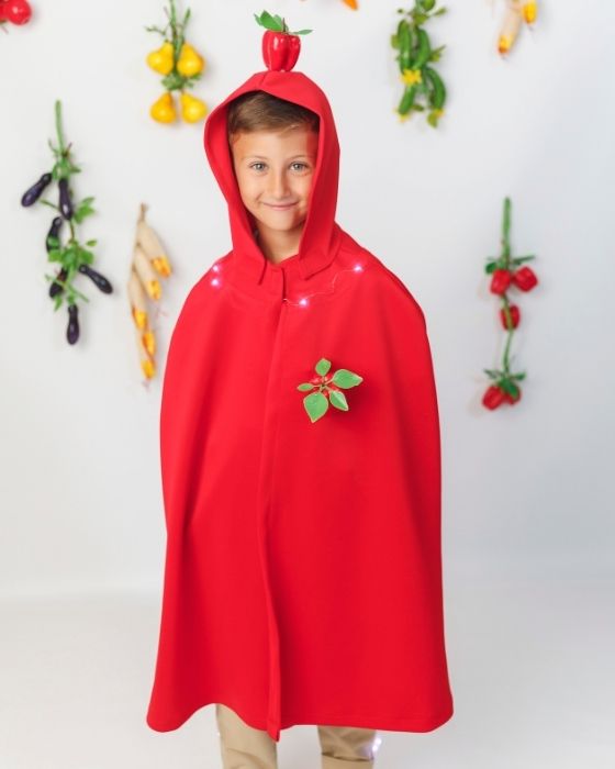 Costum de Gogoșar / Ardei Gras, Cu Luminițe, Universal, Toamnă, regele Toamnei Legume