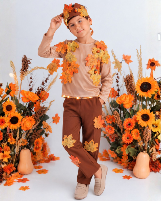 Costum Complet Regele Toamnei, 3 piese Nou cu bluza