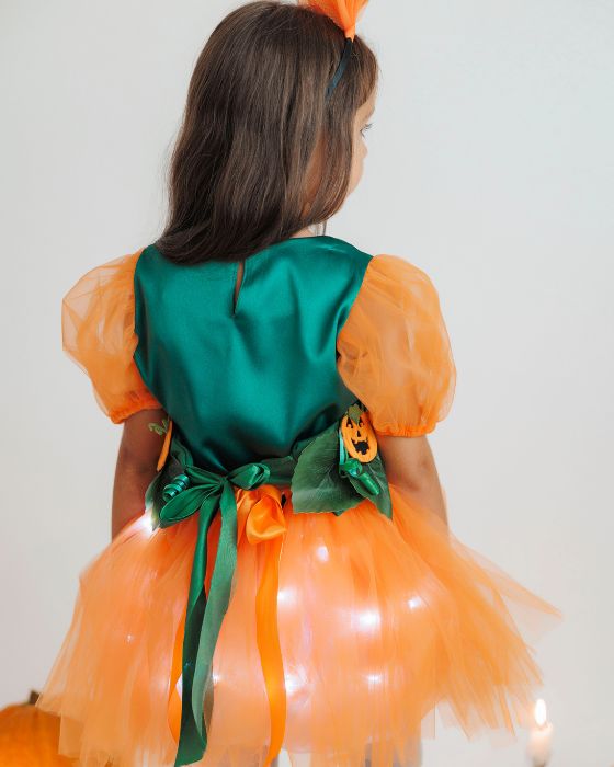 Costum 3 Piese, Portocaliu cu Dovleac