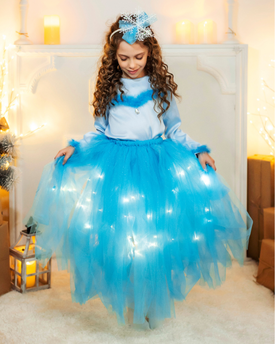 Costum de prințesă, Elsa Bleu 2 piese