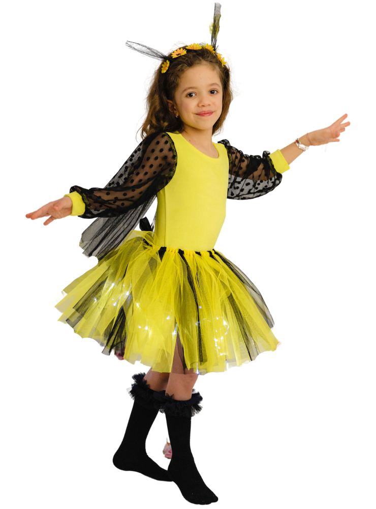 Costum Albinuță, cu Luminițe, 3 Piese, de toamnă, Serbare