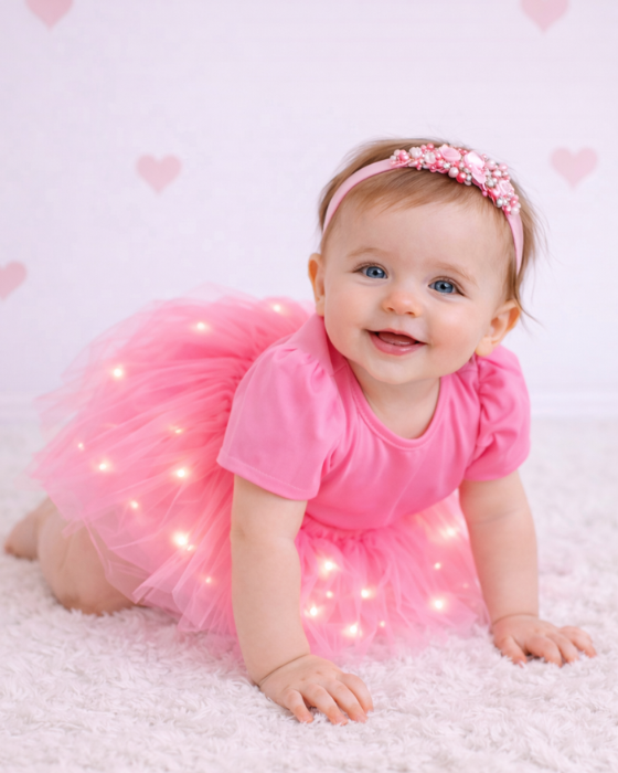 Fustița cu Luminițe, Roz Bombon de Bebe