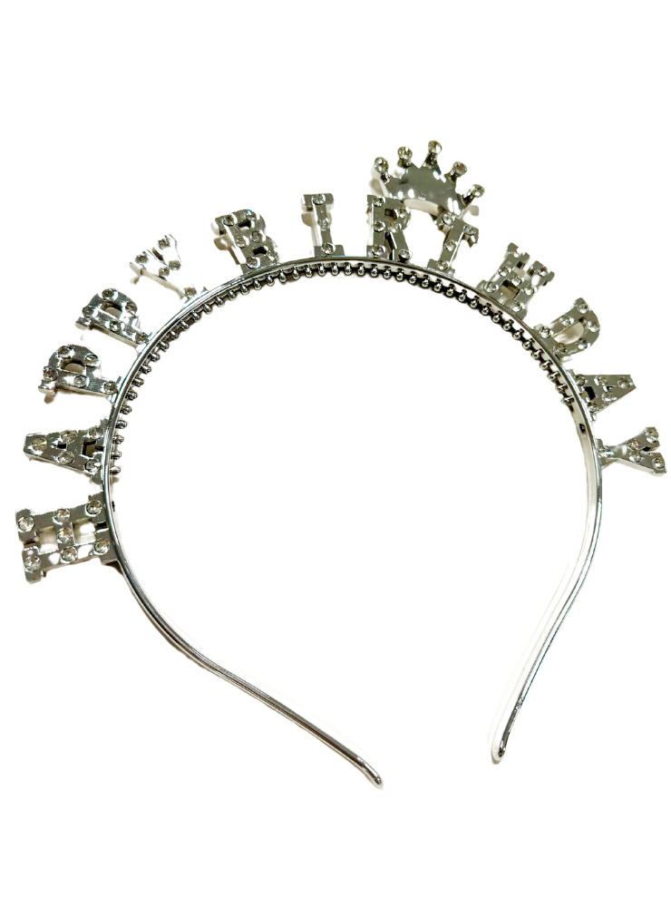 Bentiță Birthday Argintie