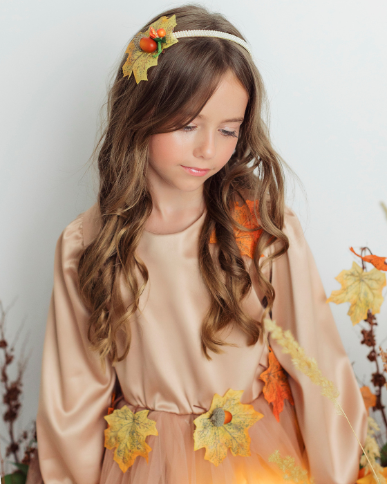 Autumn Fairy Costume, 2 pieces, Dress and Headband