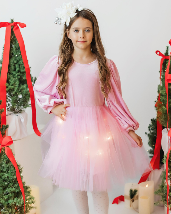 Rochita cu Luminite Roz, de Primavara