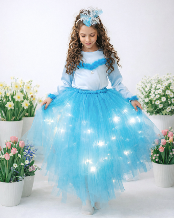 Costum de prințesă, Elsa Bleu 2 piese