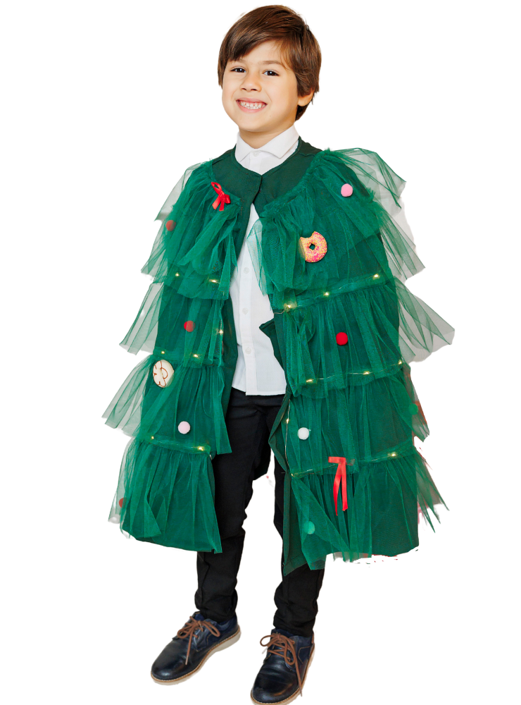 Pelerină cu Luminițe, Brad, de Băiat