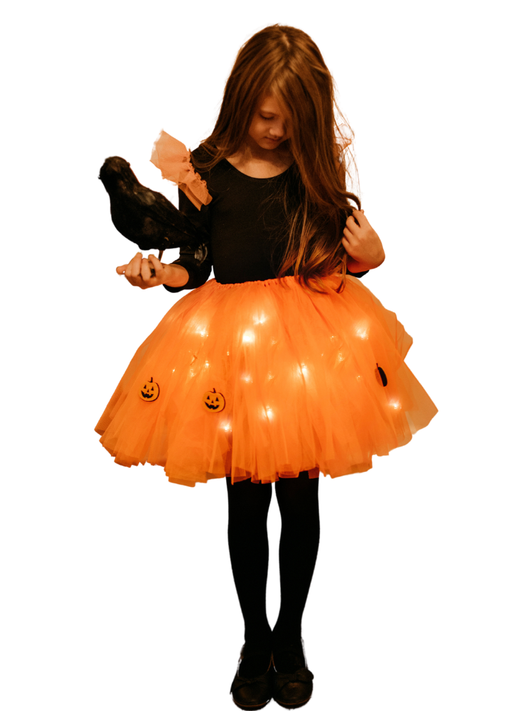 Fustița cu Luminițe, Pumpkin, Zâna Toamnei, Portocalie Halloween