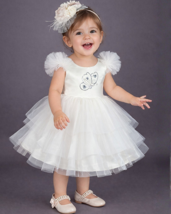 Rochița Albă de bebe, 12-18 luni