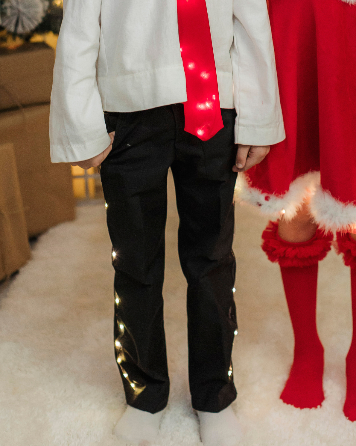 Pantaloni de baiat, Negri De Școală, cu led detasabil