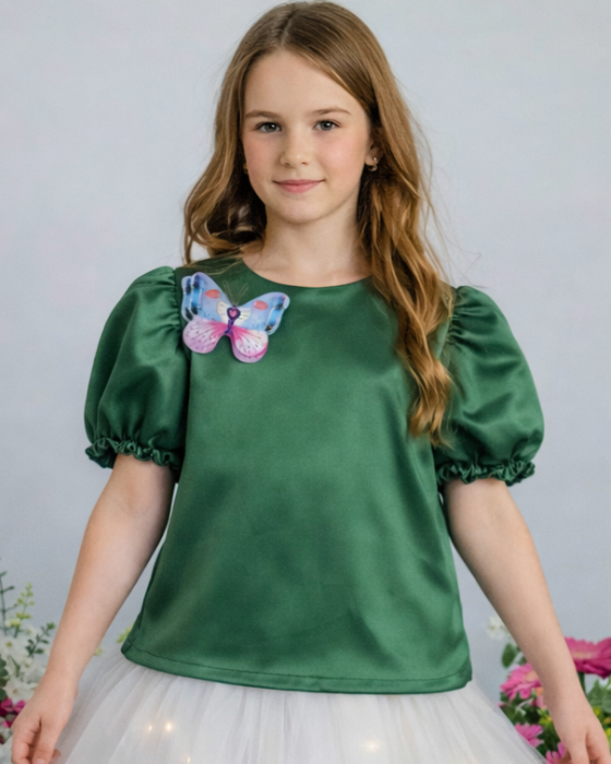 Bluzita Verde cu Fluturas, Zana Primaverii