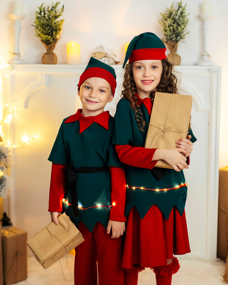 Costum de Spiriduș de baiat, cu Luminițe, 3 Piese