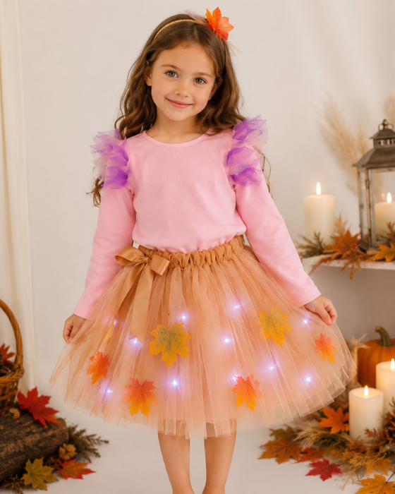 Costum 3 Piese, Regina Toamnei cu luminite
