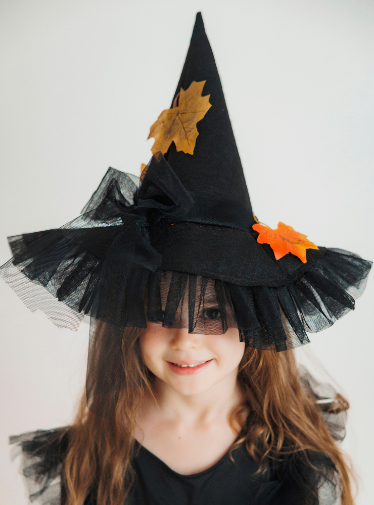 Autumn Hat with Leaves