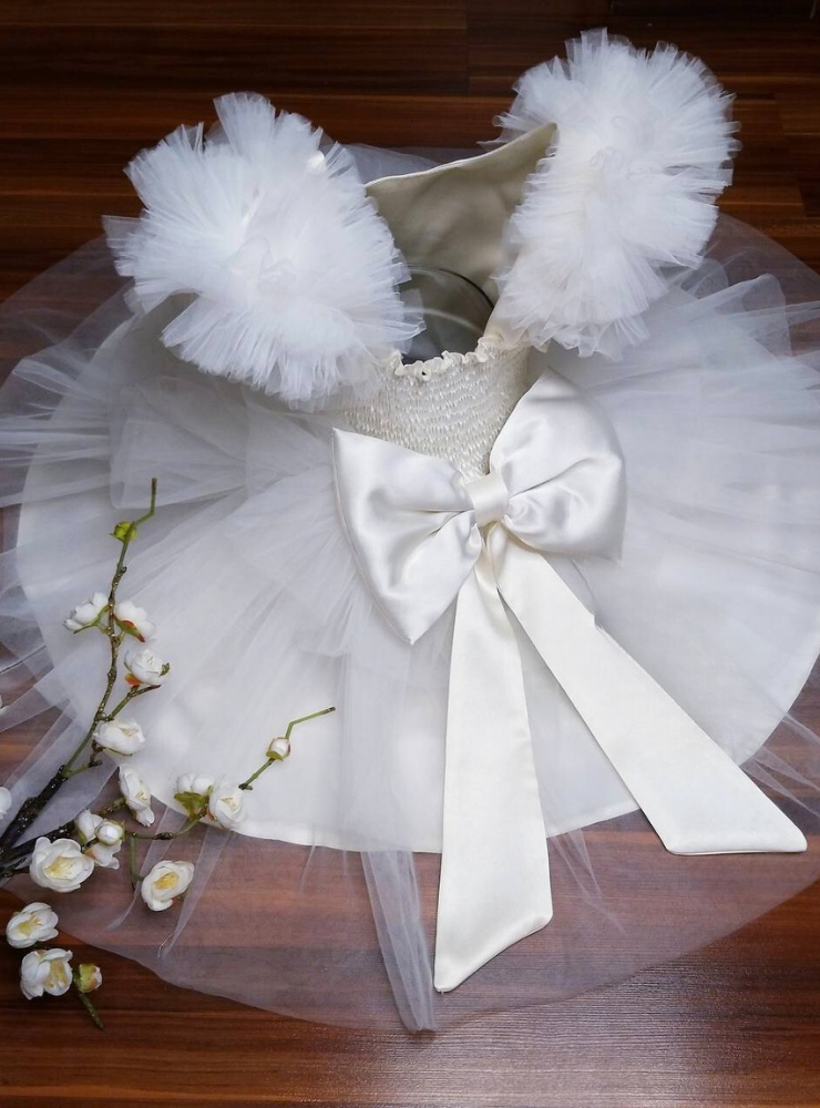 Rochița Albă de bebe, 12-18 luni