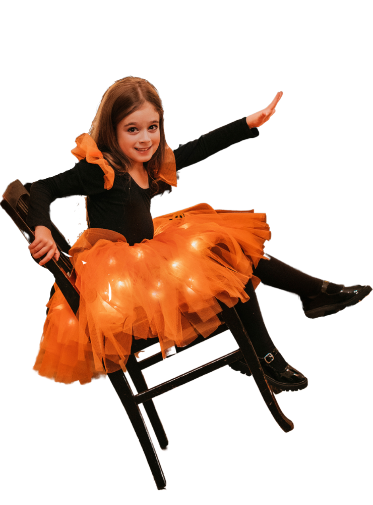 Fustița cu Luminițe, Zâna Toamnei cu Dovleci - Tulle Extra Soft