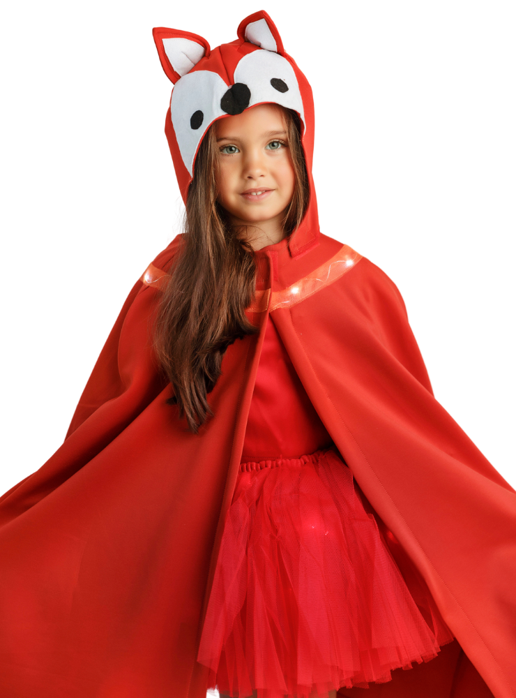 Costum de Vulpe, cu Luminițe, Universal (Poveste Ursul Păcălit De Vulpe) de toamna