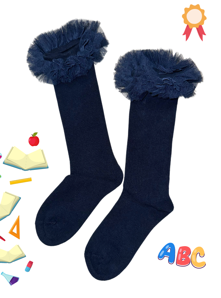 Șosețele cu Volănașe Bleumarin, Școală / Grădiniță