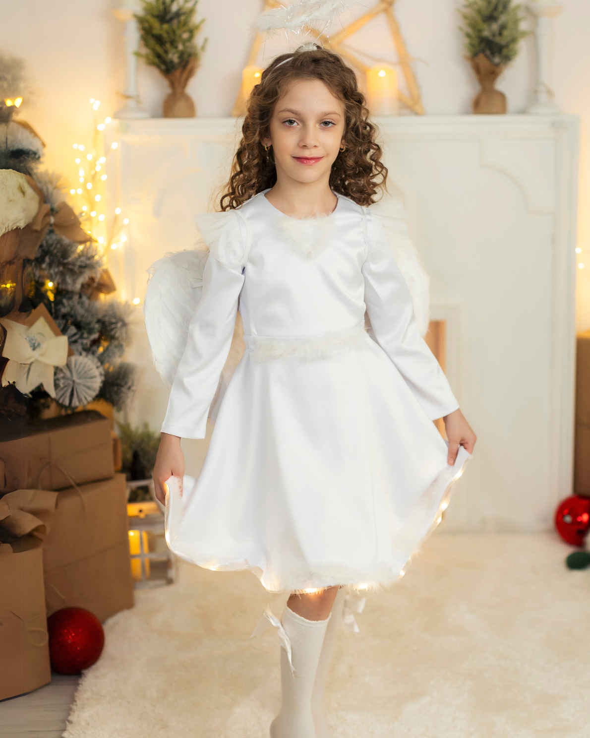 Rochița cu Luminițe, Albă, Înger /Fulg de Nea