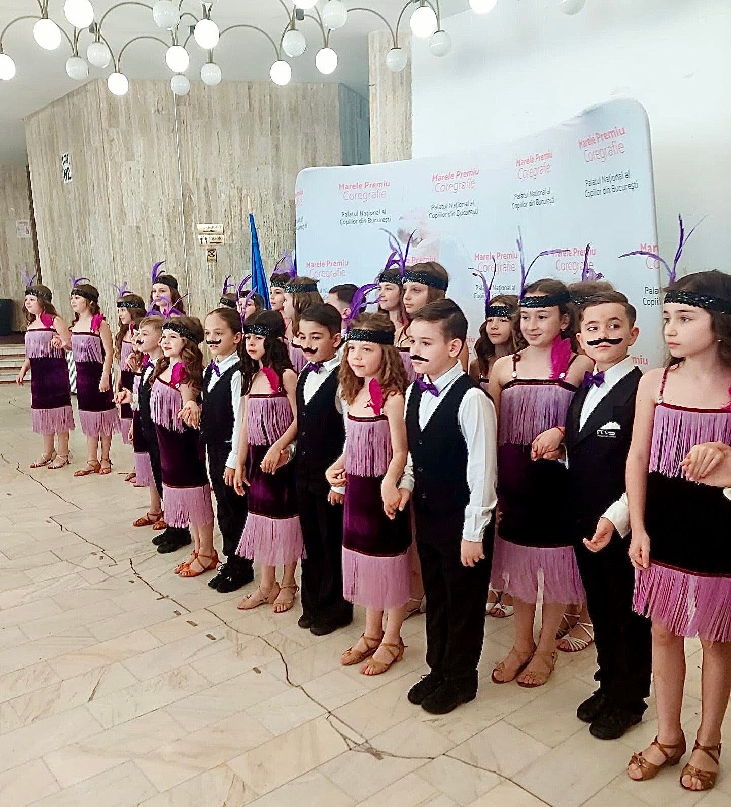 Rochița de Dans Modern, Superbă cu Franjuri și Pene Premium