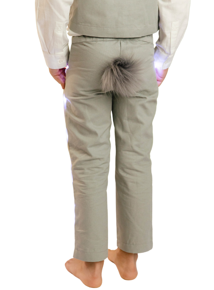 Pantaloni cu Luminițe Gri