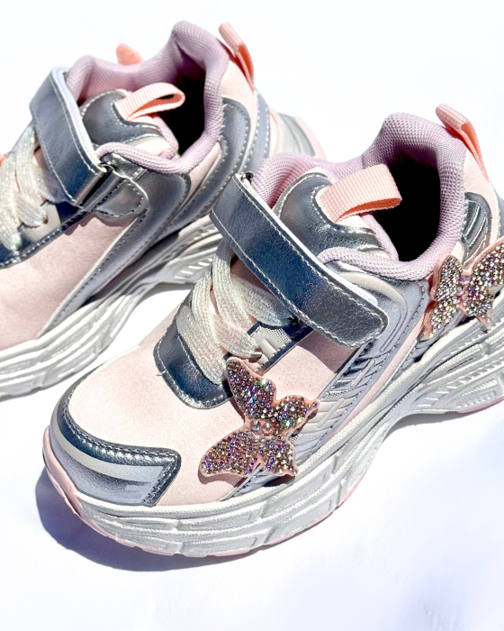 Adidași Roz cu Fluturași, De Școală