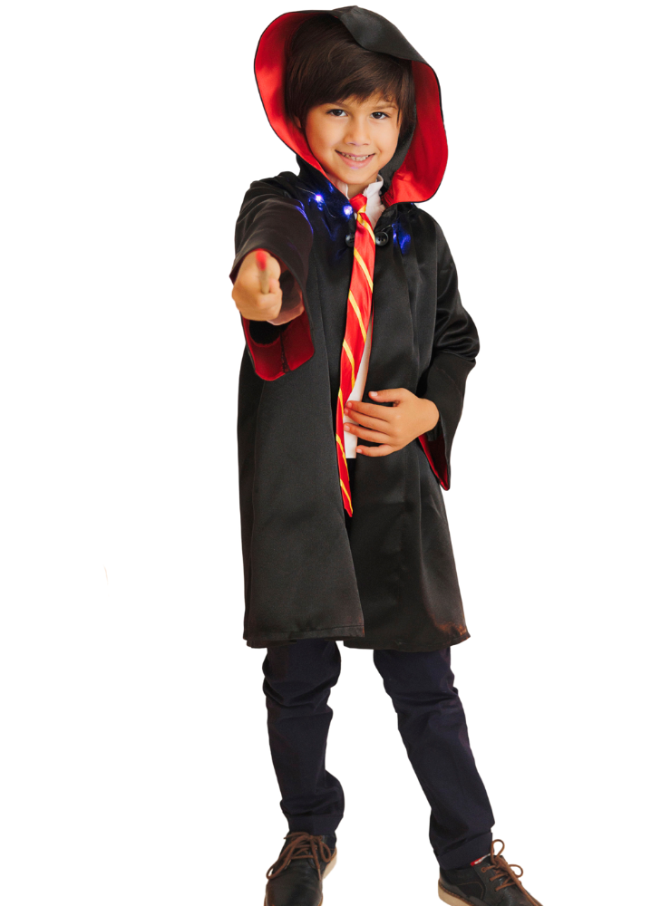 Pelerină cu Luminițe, Magician, Halloween, băiat / Halloween