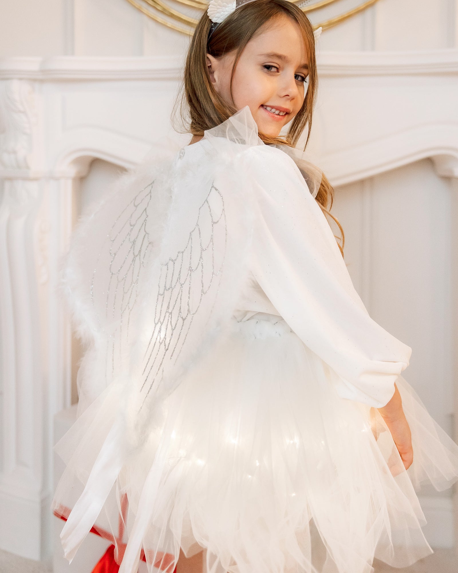 Sparkle Skirt, Pure White