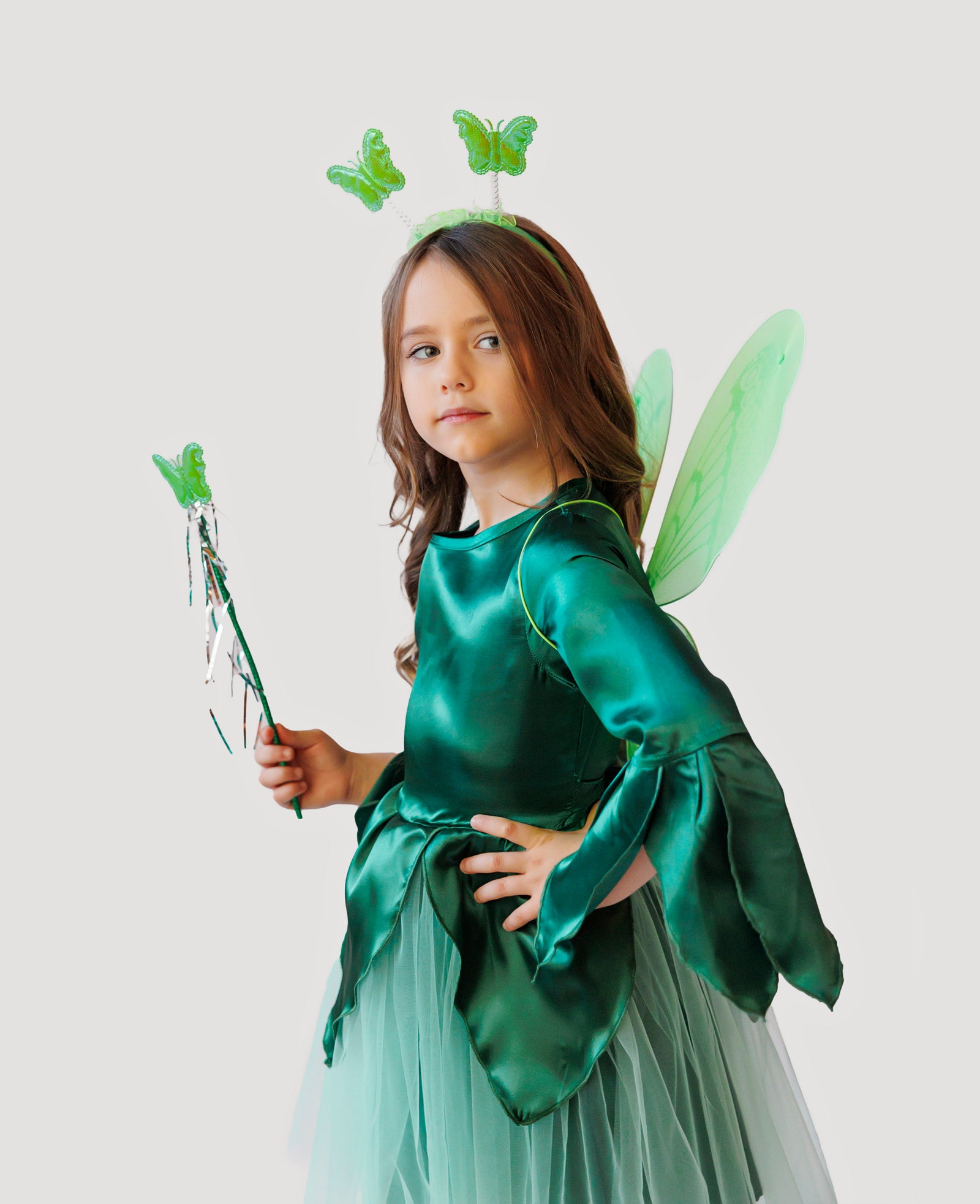 Aripioare de Fluture Verzi, 3 Piese