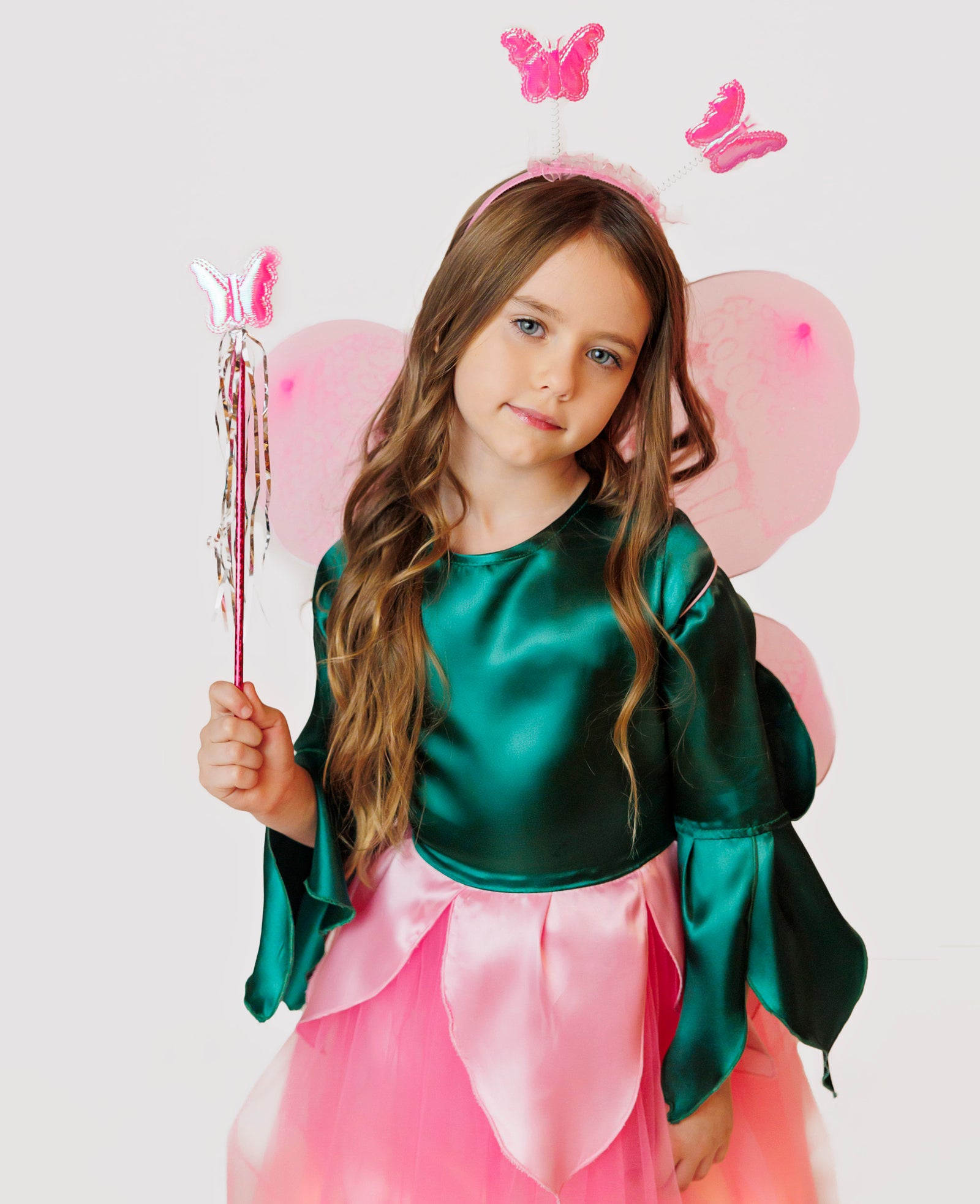 Aripioare de Fluture, Roz, 3 Piese, Costum Fluturas copii