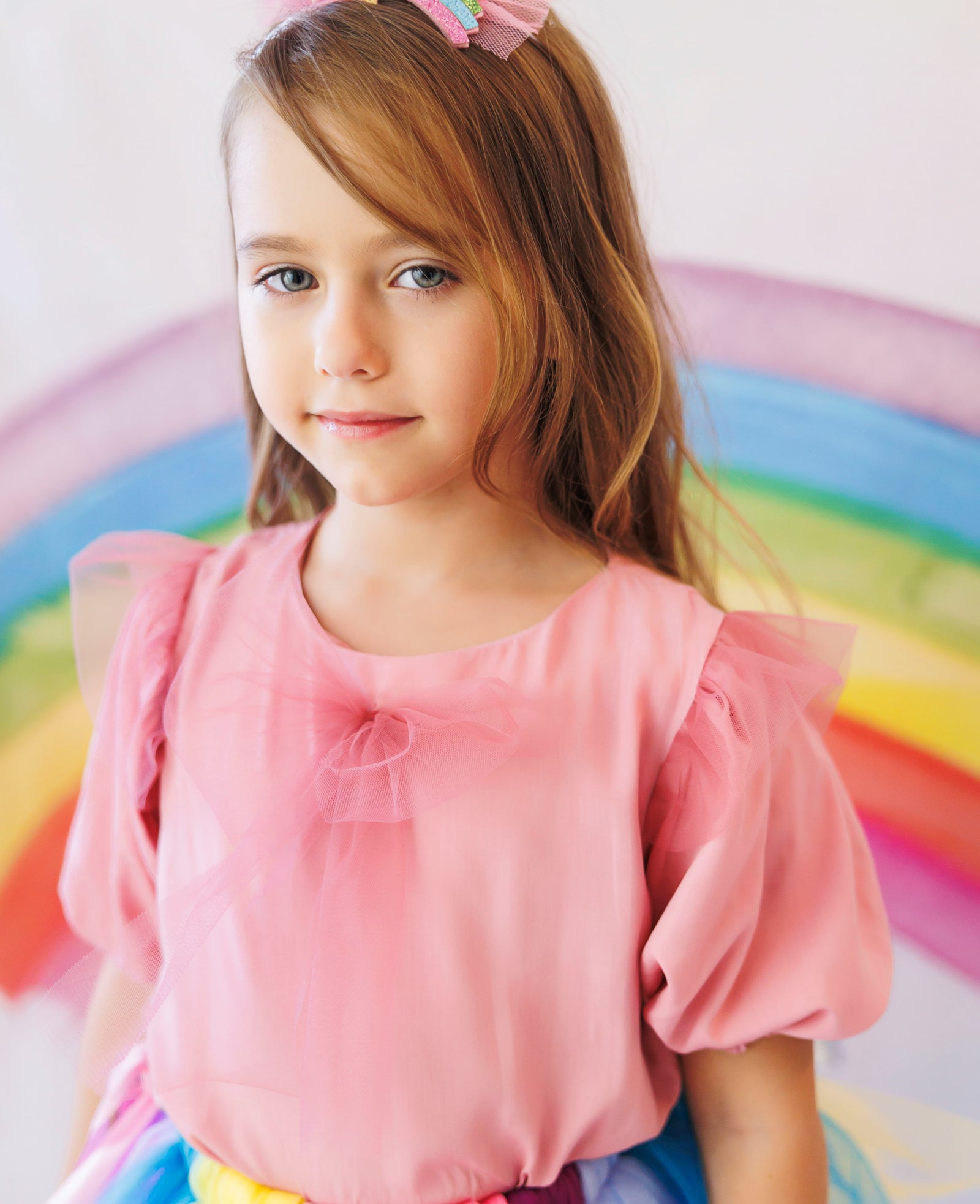 Bluzița Roz cu fundiță roz