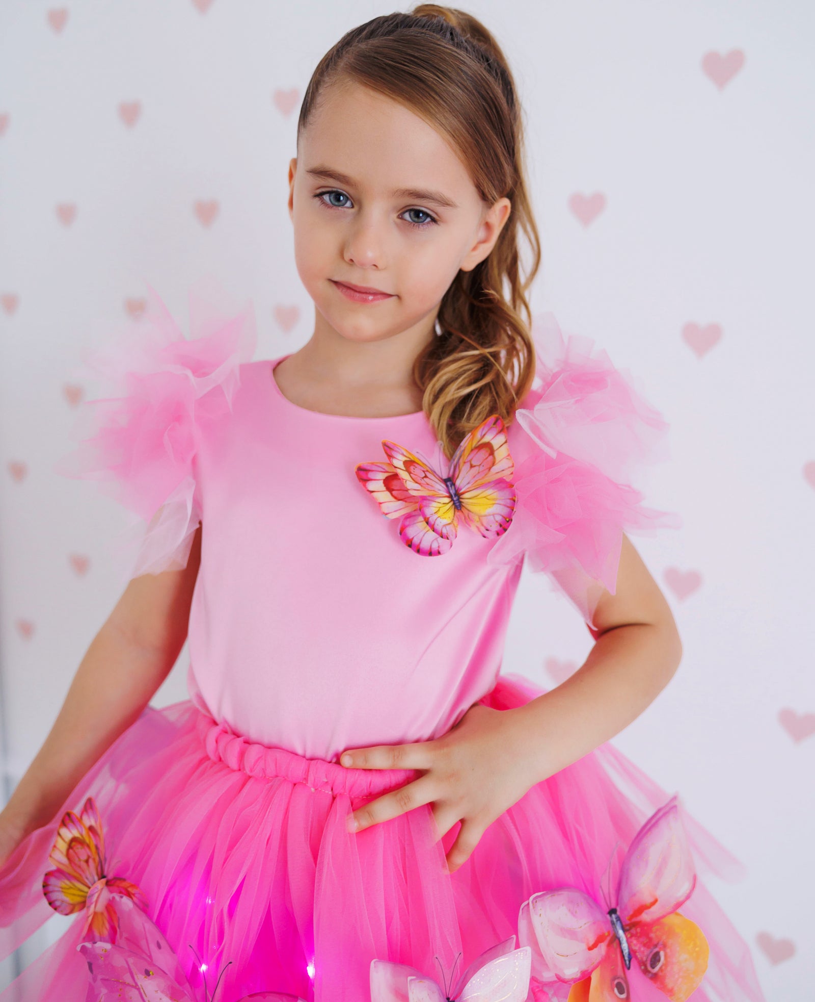 Bluzița Fluturaș, Roz Bombon, Tafta, 12-18 luni