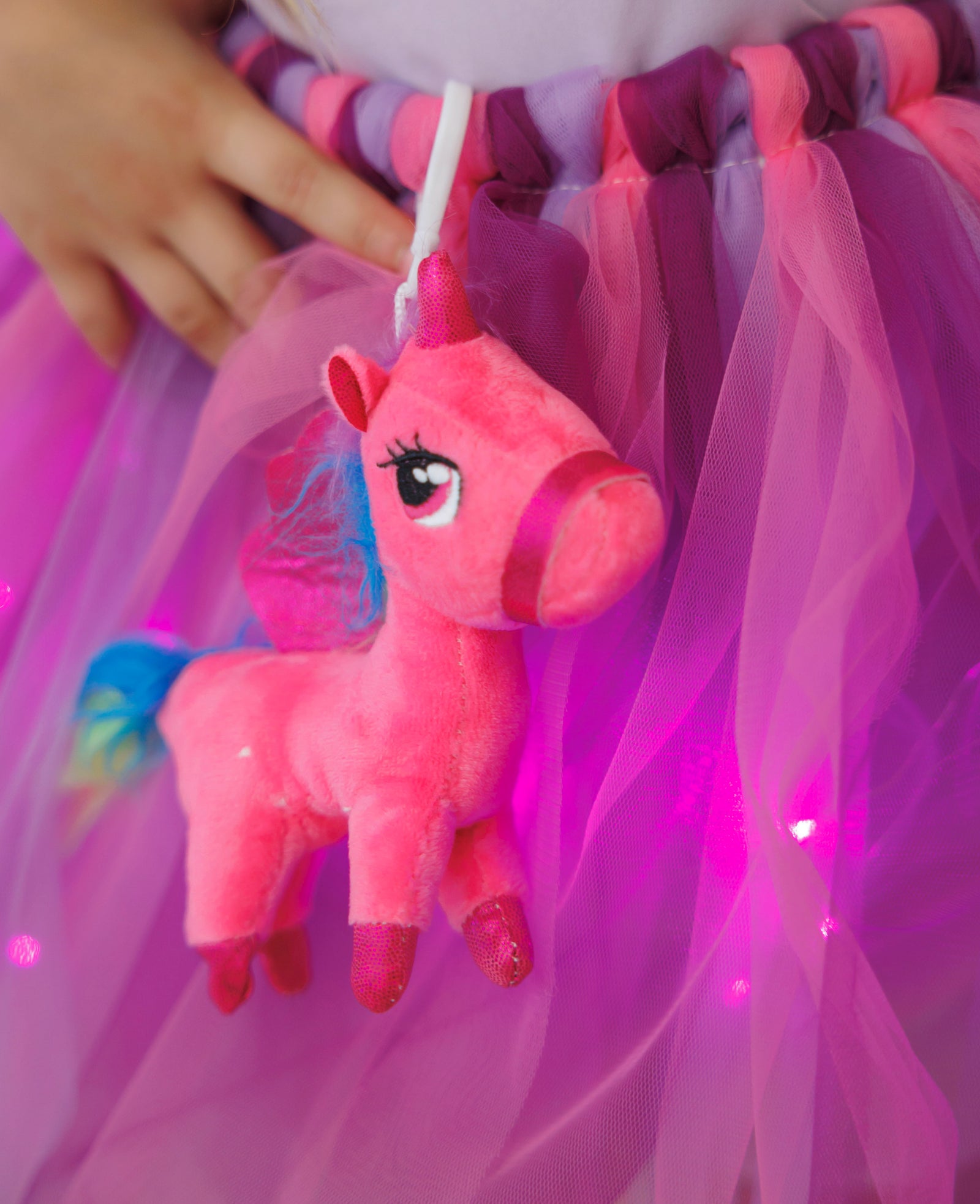 Fustița cu Luminițe, Unicorn Magic cu Breloc, 3-18 luni